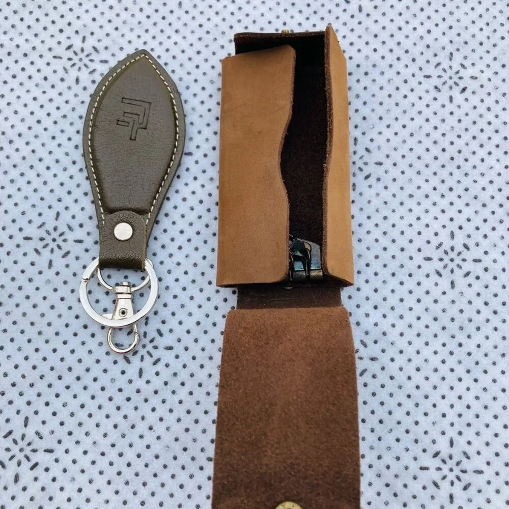 2 Leather Handmade Keys Holder Key Chain Genuine Leather Keychain New